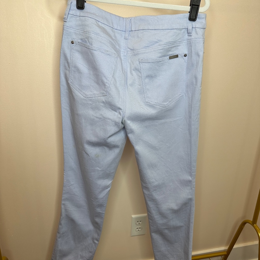 CHICOS WOMENS SO SLIMMING GIRLFRIEND ANKLE JEAN SZ 0 PALE BLUE - Picture 5 of 8